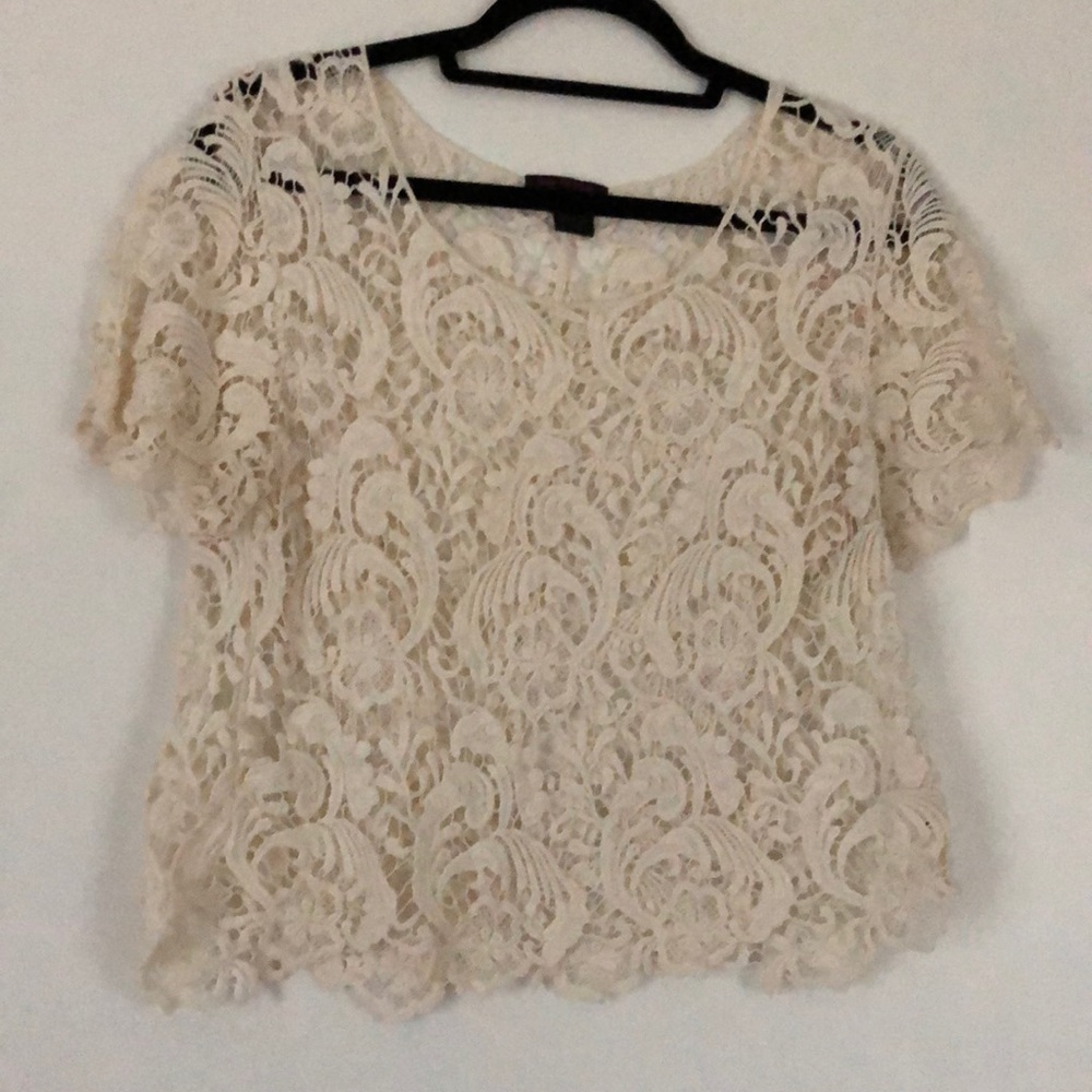 Lace tops, both size L (juniors) - Picture 2 of 5